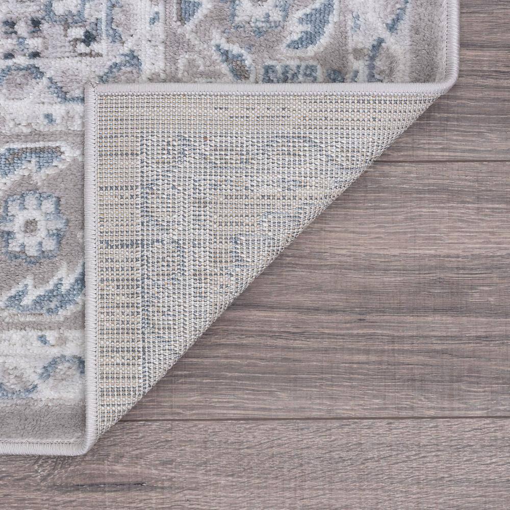 Nexus Reversible Gray Synthetic 2x3 Rectangular Rug