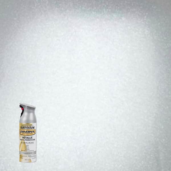 Rust-Oleum Universal 11 oz. All Surface Metallic Titanium Silver Spray Paint and Primer in One