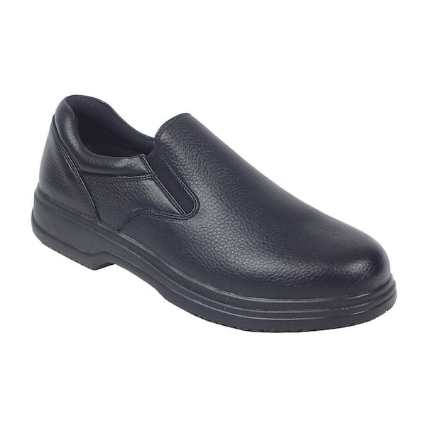 Deer Stags Manager Black Size 10 Wide Plain Toe Utility Slip-on Shoe for Men