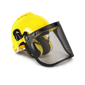 Forestry Safety Helmet and Hearing Protection System, Yellow