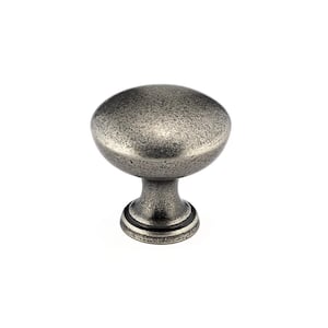 Monceau Collection 1-3/16 in. (30 mm) Pewter Traditional Cabinet Knob