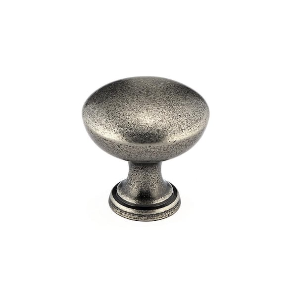 Richelieu Hardware Monceau Collection 1-3/16 in. (30 mm) Pewter Traditional Cabinet Knob