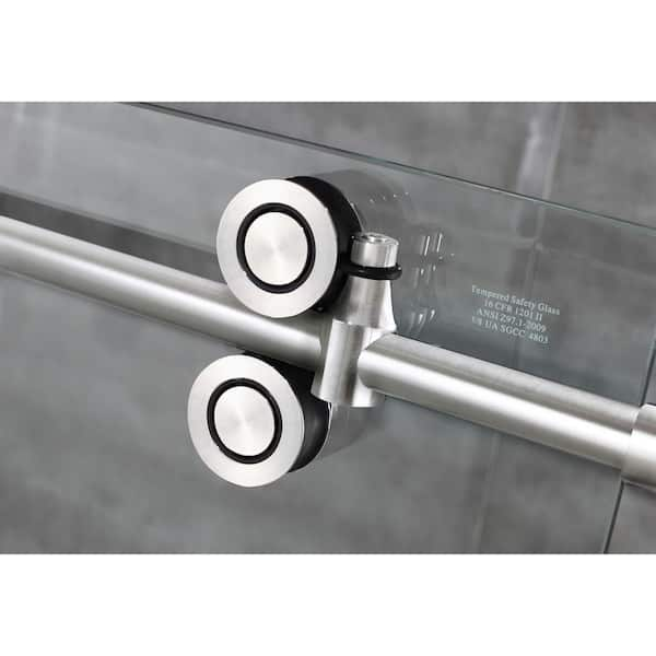 Aston SDR978FRUW.UC-SS-5280 Langham XL 48 - 52 W x 80 H Sliding Frameless Shower Door Finish: Stainless Steel