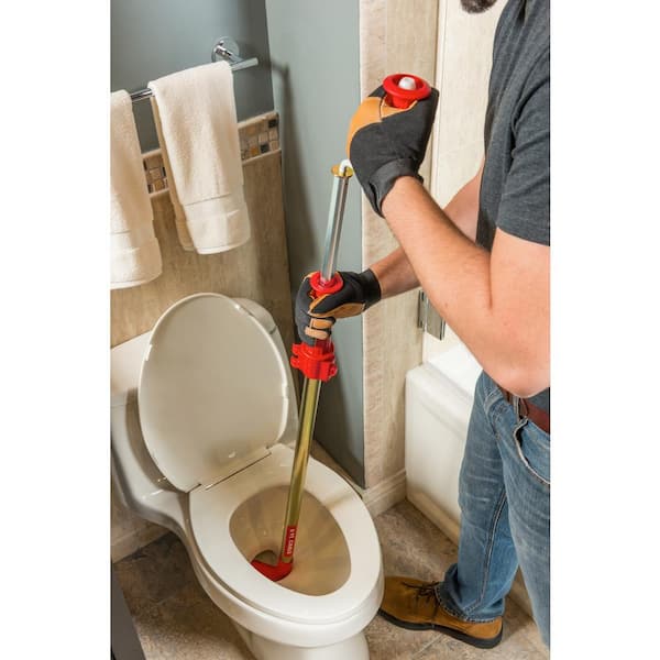 RIDGID K-3 Ultra Flexible Toilet Auger with Unclogging 3 ft. Snake