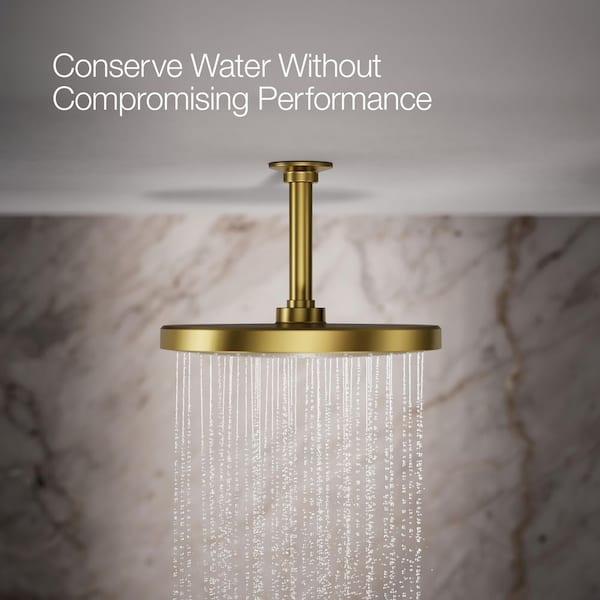 KOHLER Awaken 1-Spray Patterns 1.75 GPM 10 in. Ceiling Mount Fixed