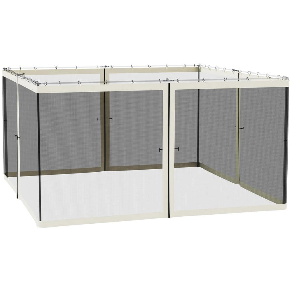 Outsunny Black 13 ft. x 13 ft. Polyester Universal Replacement