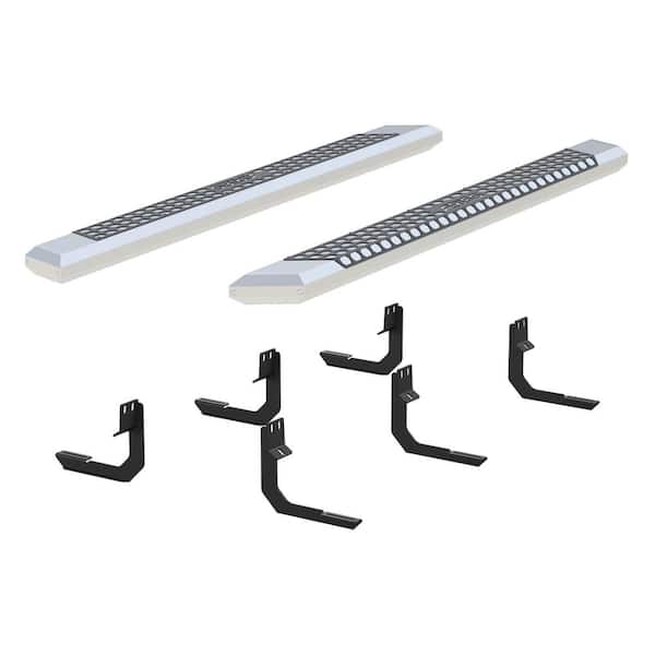 Aries AdvantEDGE Chrome Aluminum 75-Inch Truck Running Boards, Select Nissan Titan