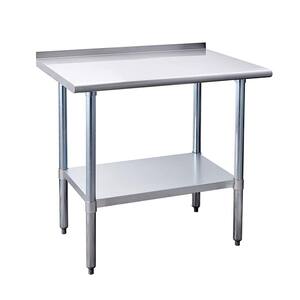 Vevor Stainless Prep Table 23.6 X 23.6 X 31.5 In. Kitchen Prep Table 