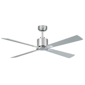 Climate Brushed Chrome and Silver 52 in. DC Ceiling Fan
