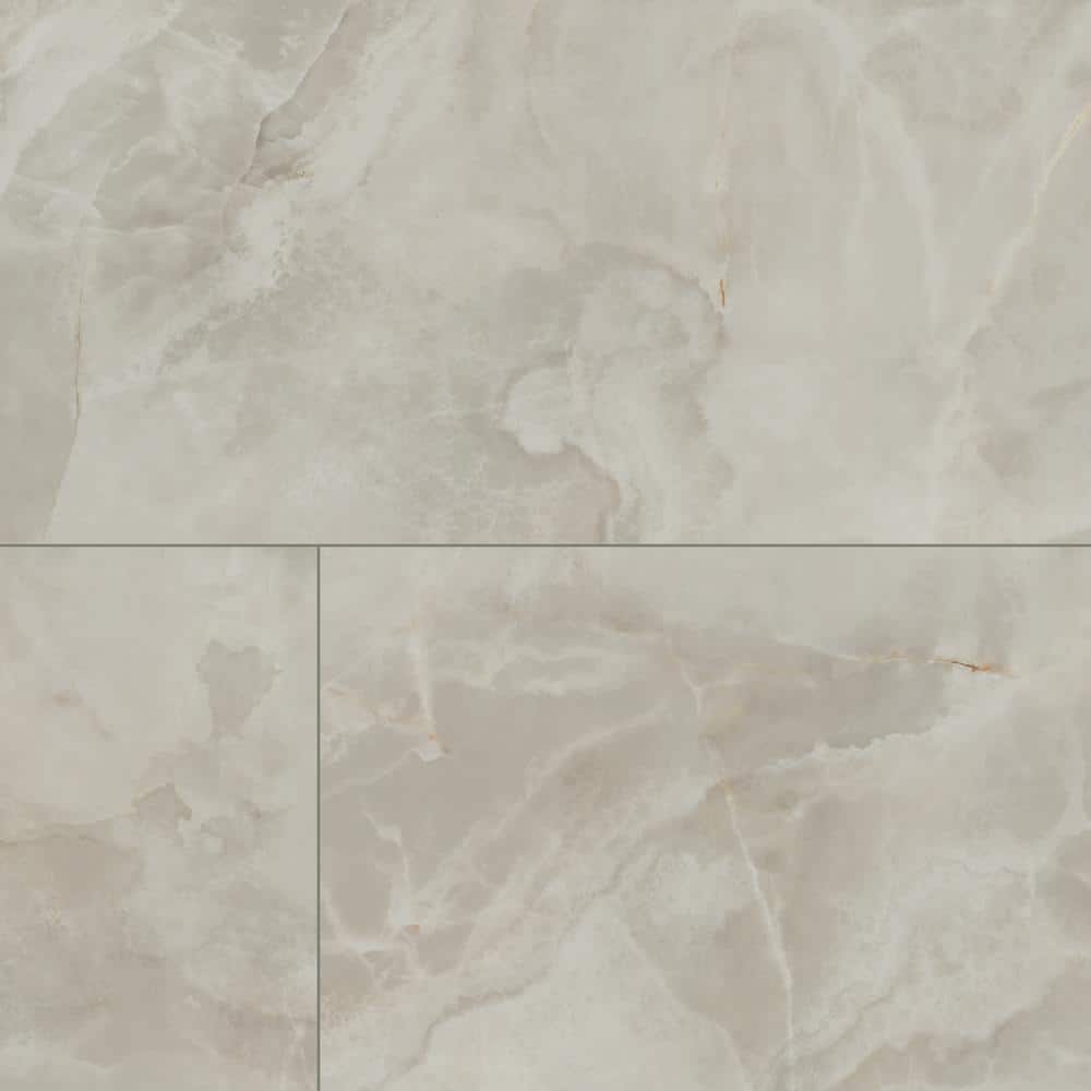 amenoiro★ MSI Aura Almond 24 in. x 48 in. Polished Porcelain Onyx Look Floor