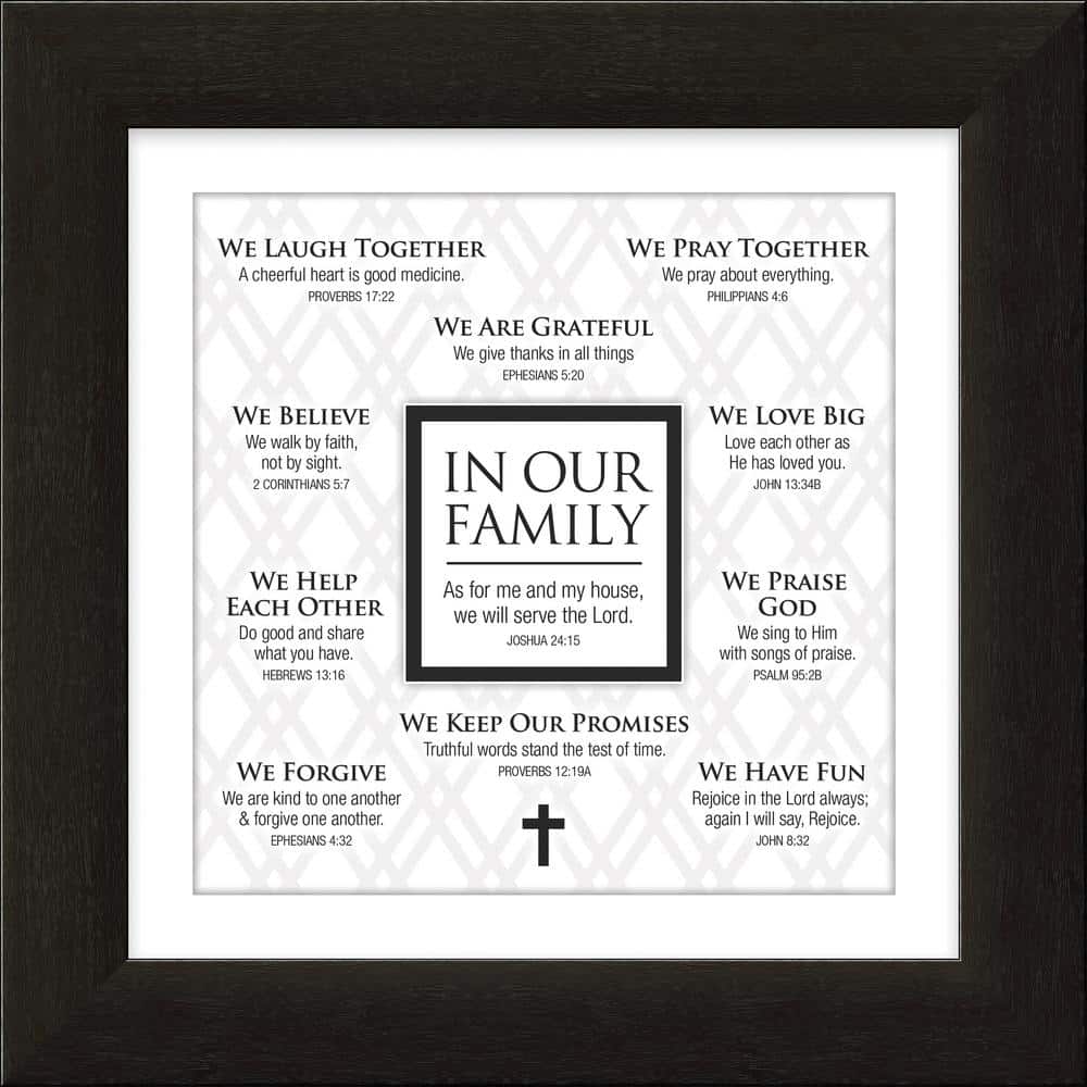 Divine Inspiration In Our Family By Carpentree Framed Art