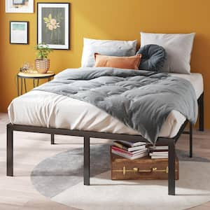 Yelena Black Metal King Platform Bed Frame