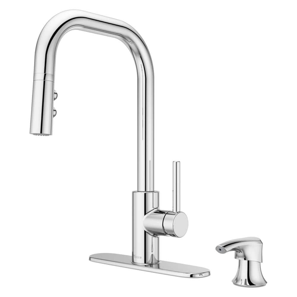 Pfister Zanna Single Handle Pull Down Sprayer Kitchen Faucet with