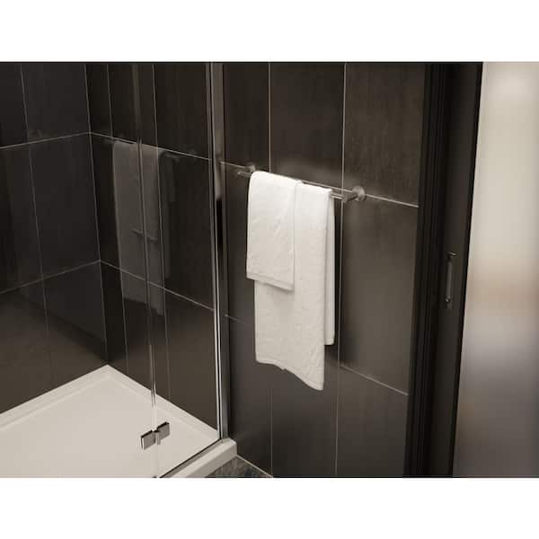 Dia 18 in. Wall Mounted Bathroom Towel Bar in Satin Nickel