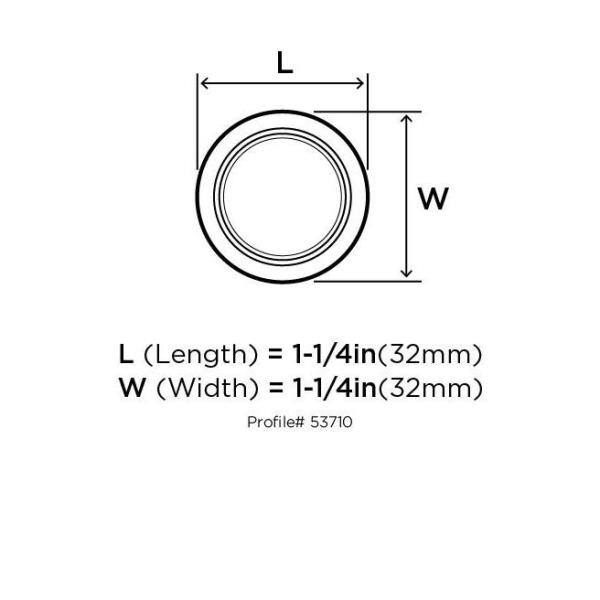Brushed Satin Nickel Round Industrial Cabinet Knob