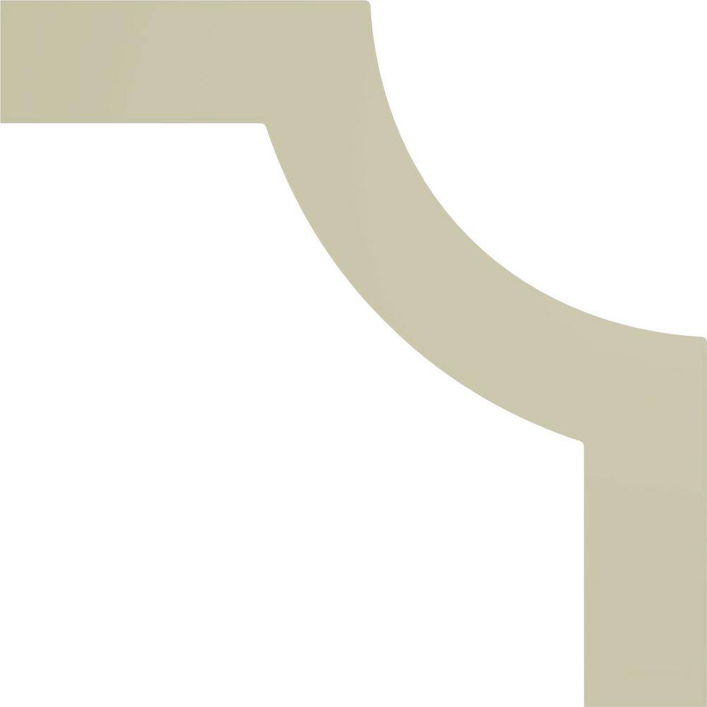 White High Density Urethane Crown Moulding Corner