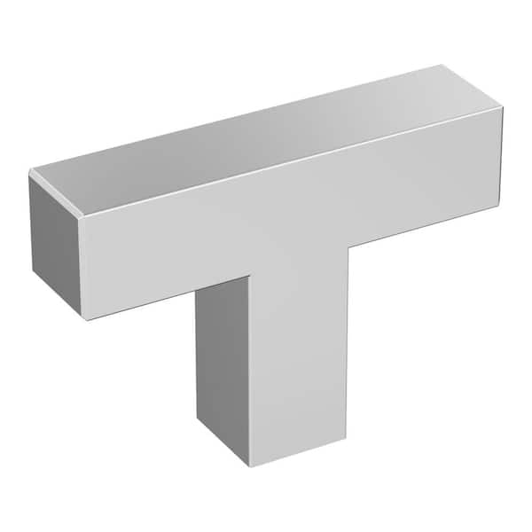Amerock Intersect 1-15/16 in. Modern Polished Chrome Bar Cabinet Knob