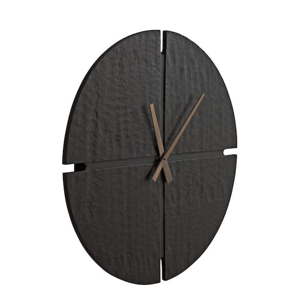 Nirav Black 22 in. x 22 in. Wall Clock
