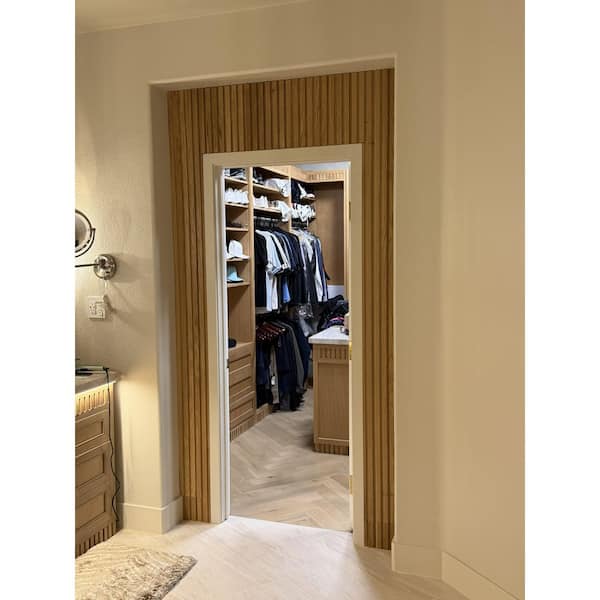 Swaner Hardwood 1 in. x 5 in. x 6 ft. Walnut Shiplap Slat Wall