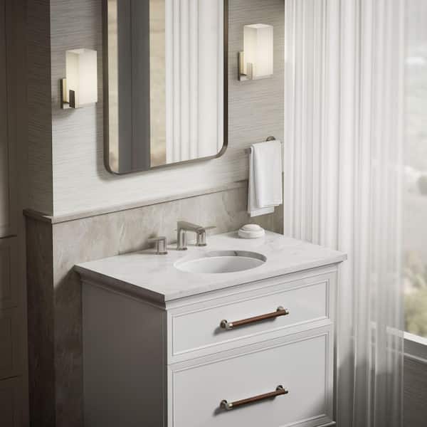 KOHLER Caxton 17 in. Oval Vitreous China Undermount Bathroom Sink