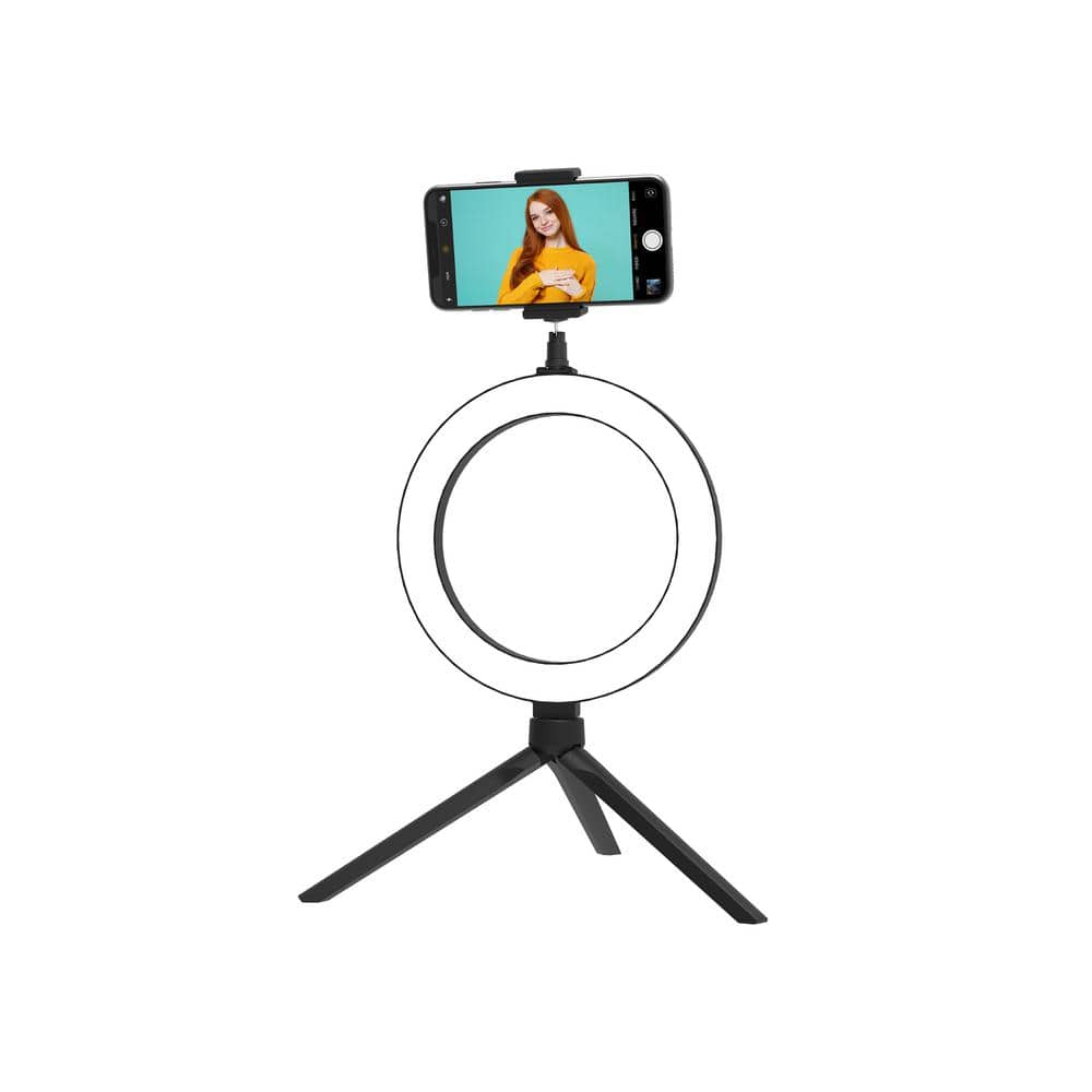 Tzumi Color Halo LED Ring Light Stand, White