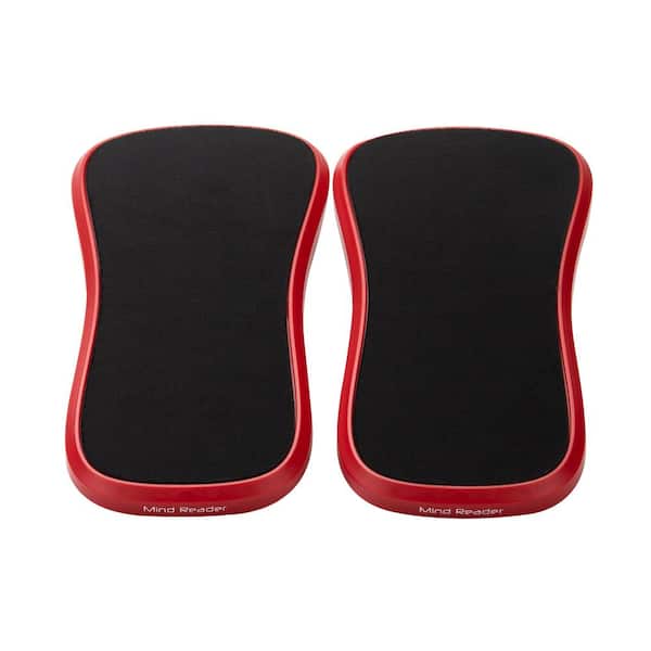 Mind Reader Wrist Rest Pad Clamps, Red (2-Pack)