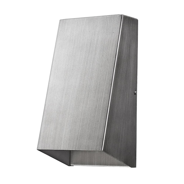 Acclaim Lighting Nolan 1-Light Matte Nickel Outdoor Wall Lantern Sconce