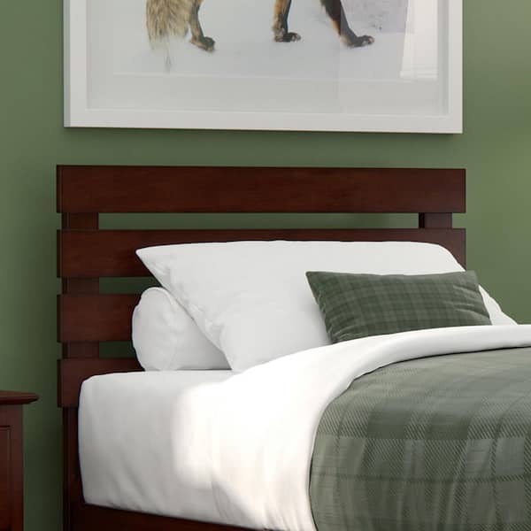 Oxford Twin Headboard with USB Turbo Charger in Walnut