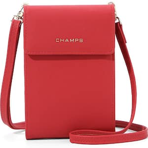 Red RFID Blocking Smartphone Bag Tote Bag