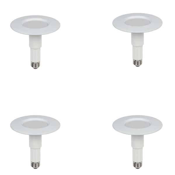 Westinghouse 3 in. to 4 in. White Integrated LED Recessed Trim (4 Pack)
