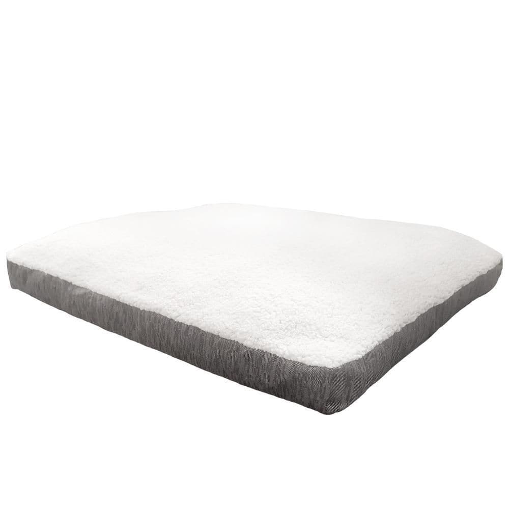 Jacquard Gusset Large 40 in. x 30 in. Large Gray Dog Bed