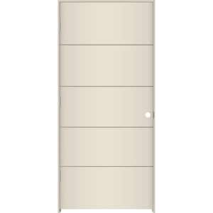 36 in. x 80 in. Right-Hand Solid Core Primed Composite Single Prehung Interior Door