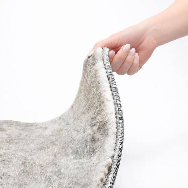Dream Shag Premium Machine Washable Abstract ADS724 Gray 10 ft. x 14 ft. Area Rug