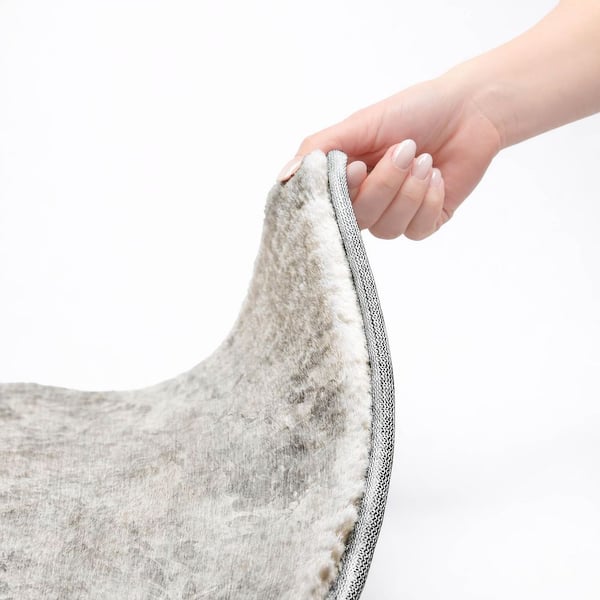 Dream Shag Premium Machine Washable Abstract ADS724 Gray 9 ft. x 12 ft. Area Rug