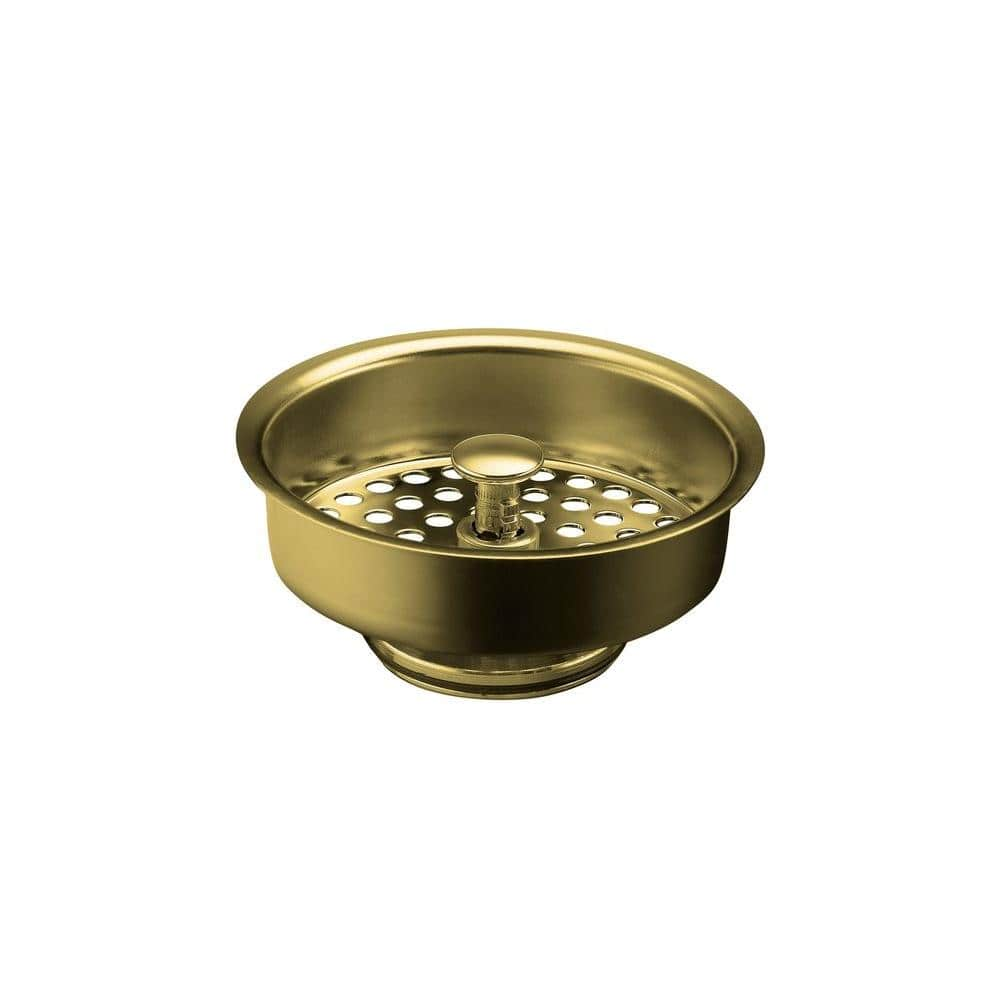 KOHLER Duostrainer 3.5-in Vibrant Stainless Brass Strainer in the