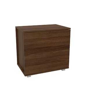 Madison 2-Drawer Dark Brown Nightstand 22 in. H x 24 in. W x 15.75 in. D