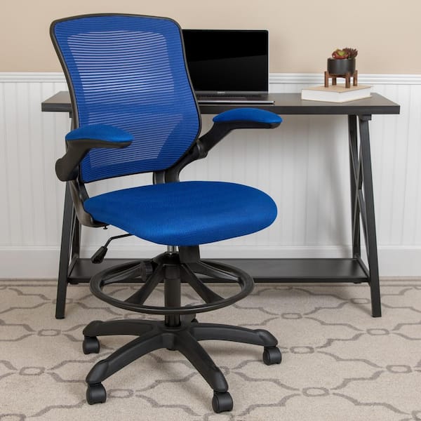 blue drafting chair