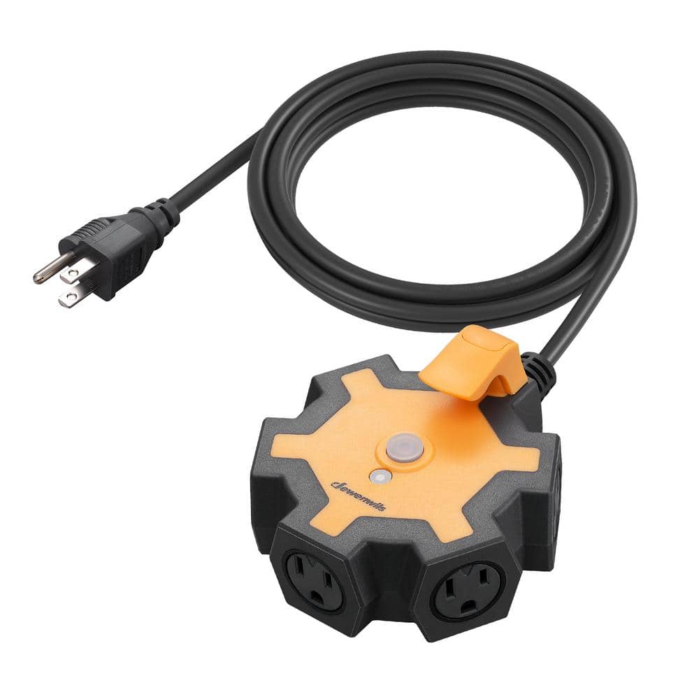 5-Outlet Industrial Heavy-Duty Power Strip with 6 ft. Extension Cord for Indoor Outdoor, Garage, Workshop price history on PriceWatchPro