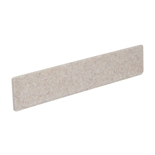 WoodCrafters 22 in. Solid Surface Sidesplash in Sandstone