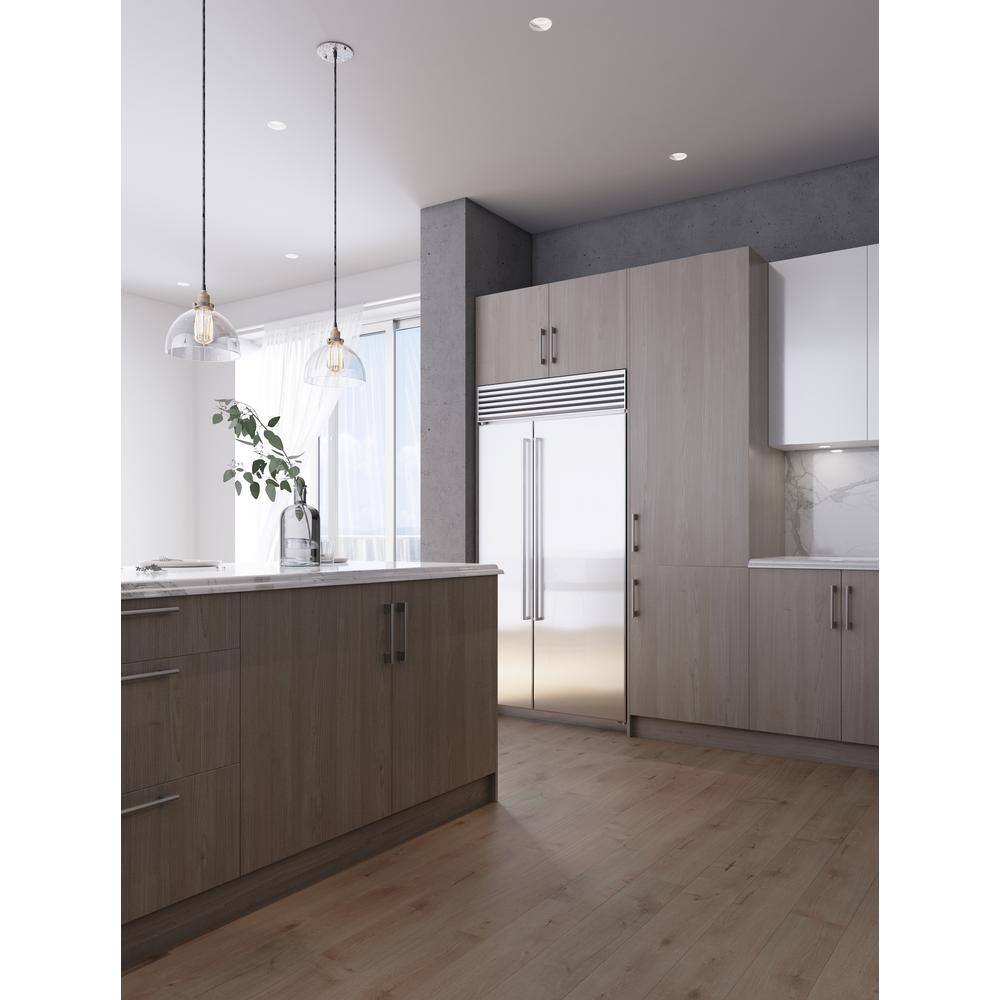 Cambridge 42" Grey Driftwood Wall Cabinet with Adjustable Shelves