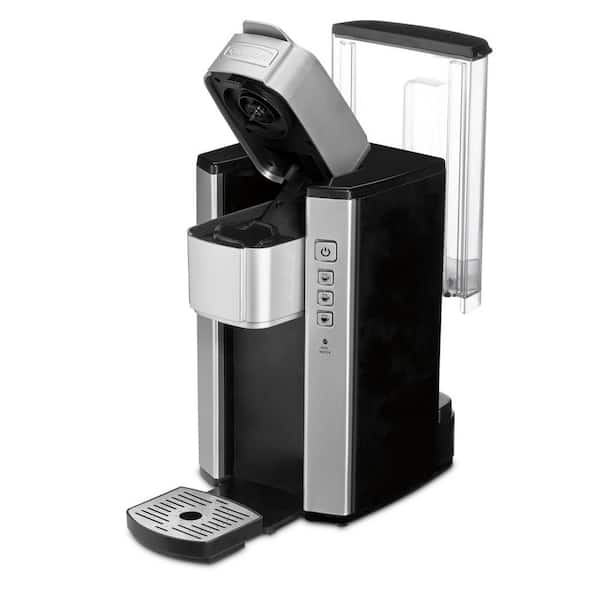 Cuisinart Compact Black and Silver Single Serve Coffee Maker SS