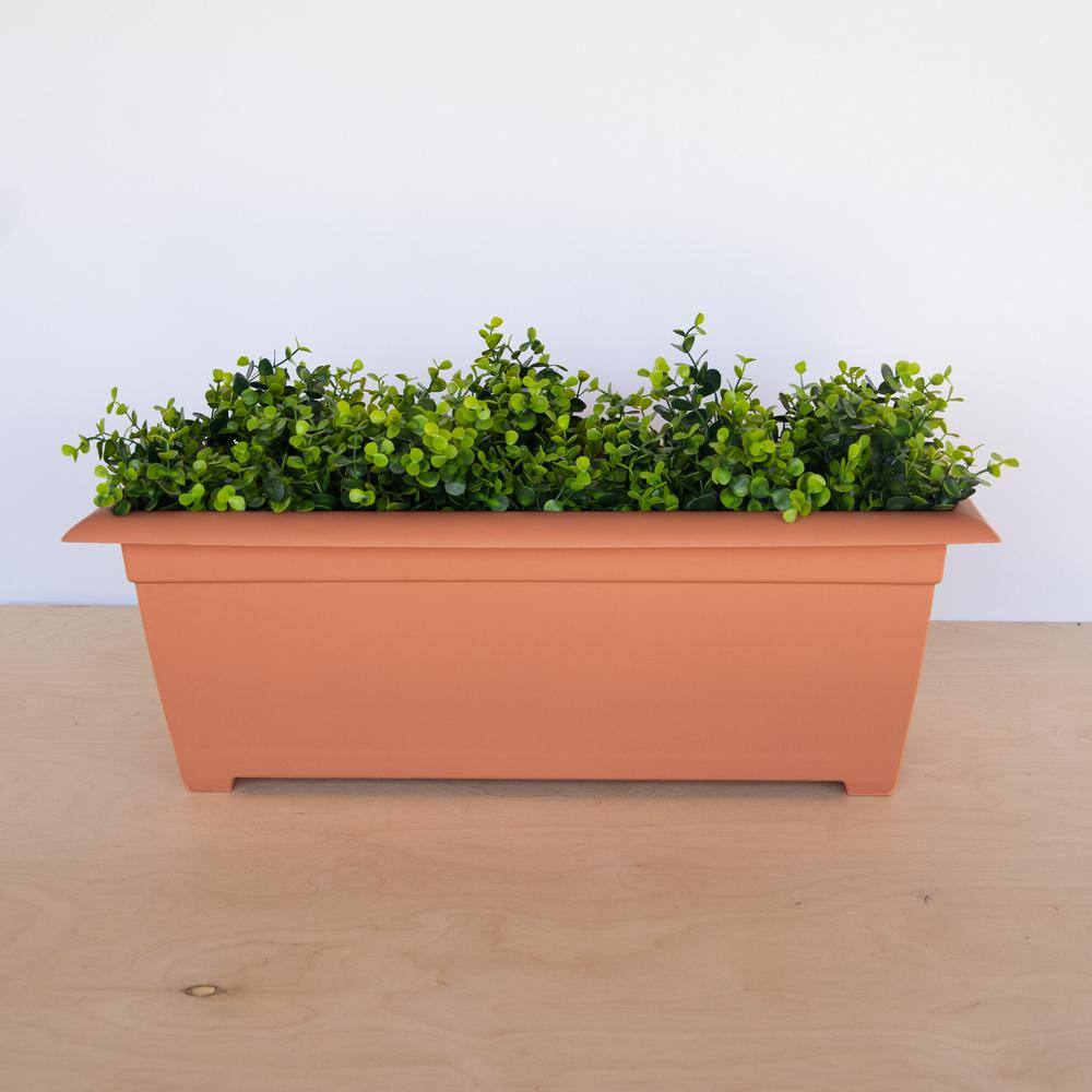 Dayton Coral Recycled Plastic Deck Box Planter