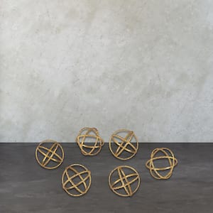 4 in. Gold Orbs Decorative Accessory (Set of 6)