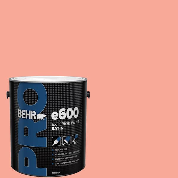 BEHR PRO 1 gal. #190B-4 Duchess Rose Satin Exterior Paint