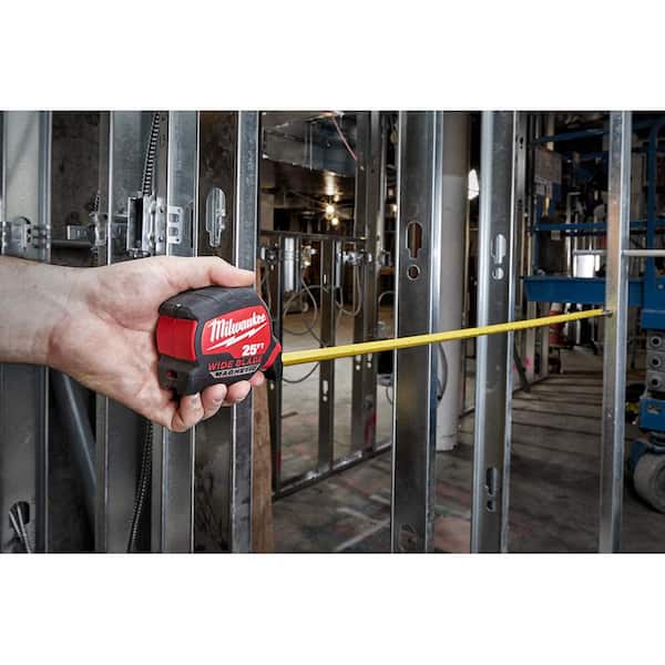 Milwaukee Tool 48-22-7125 Magnetic Tape Measure 25 ft x 1.83 Inch 