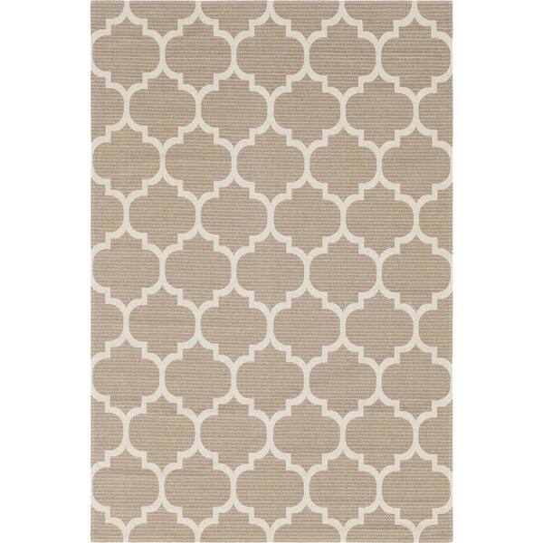 2' 2 x 3' 0 Rectangular Taupe/Ivory Modern Area Rug Unique Loom Decatur Collection Striped Geometric 2' 2 x 3' 0 Rectangular Taupe/Ivory Modern Area Rug Unique Loom Decatur Collection Striped Geometric