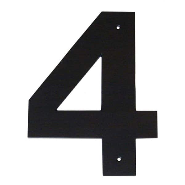 10 in. Helvetica House Number 4