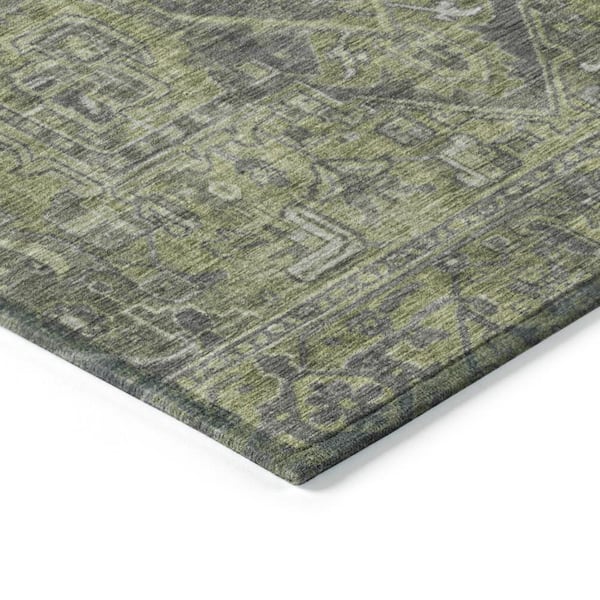 Chantille ACN571 Green 9 ft. x 12 ft. Machine Washable Indoor/Outdoor Geometric Area Rug
