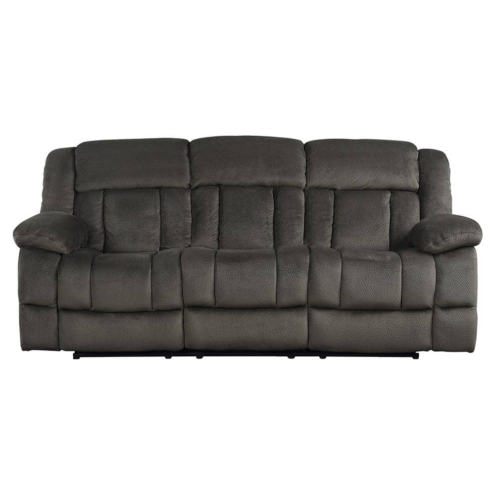 Magnus 90 in. W Straight Arm Microfiber Rectangle Double Manual Reclining S
