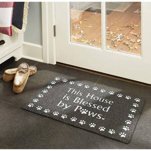 "BLESS OUR HOME" COIR DOORMAT WITH STARS AND VINE BY PARK DESIGNS 